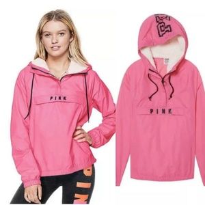 Pink Victoria's Secret Sherpa Pullover Jacket M/L